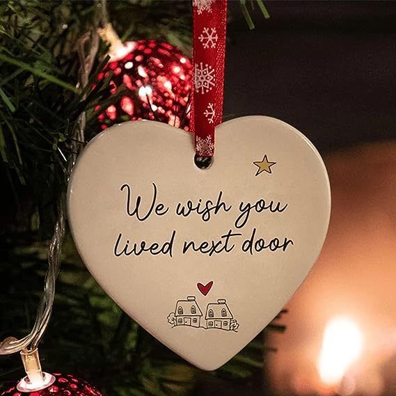 CHRISTMAS HEART HANGING ORNAMENT