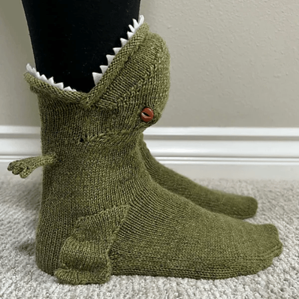 (Christmas Pre-Sale 50% OFF!!) - 3D knitted crocodile socks