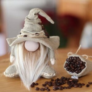 Coffee Gnome - Coffee Tiered Tray Gnome,Coffee Lover Gift