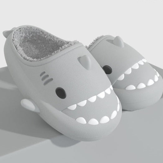 Fluffy Shark Slippers (For Winter)