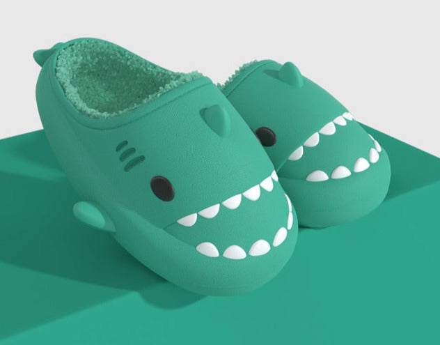 Fluffy Shark Slippers (For Winter)