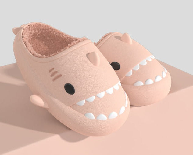 Fluffy Shark Slippers (For Winter)