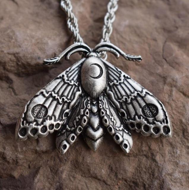 Dead Head Skull Moth necklace