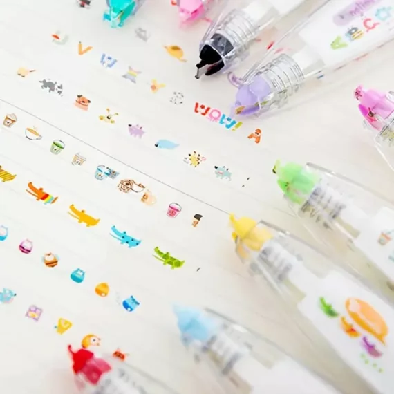 DIY Cute Animals Press Type Decorative Pen