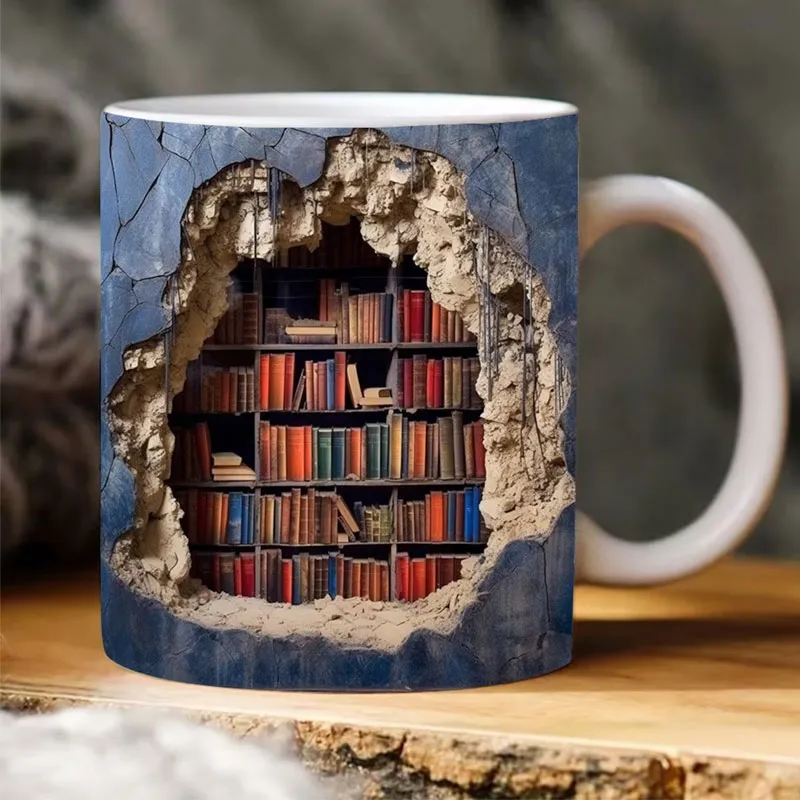 Early Christmas Sale 70% – 2023 NEW 3D Bookshelf Mug