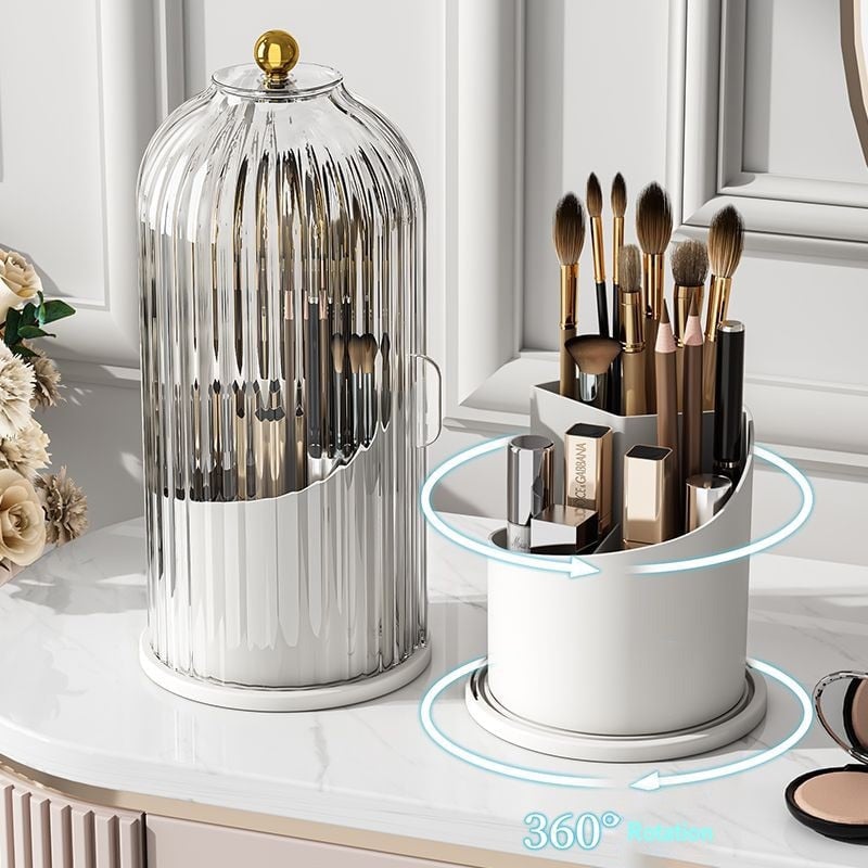 Elegant 360Â° Rotating Makeup Organizer