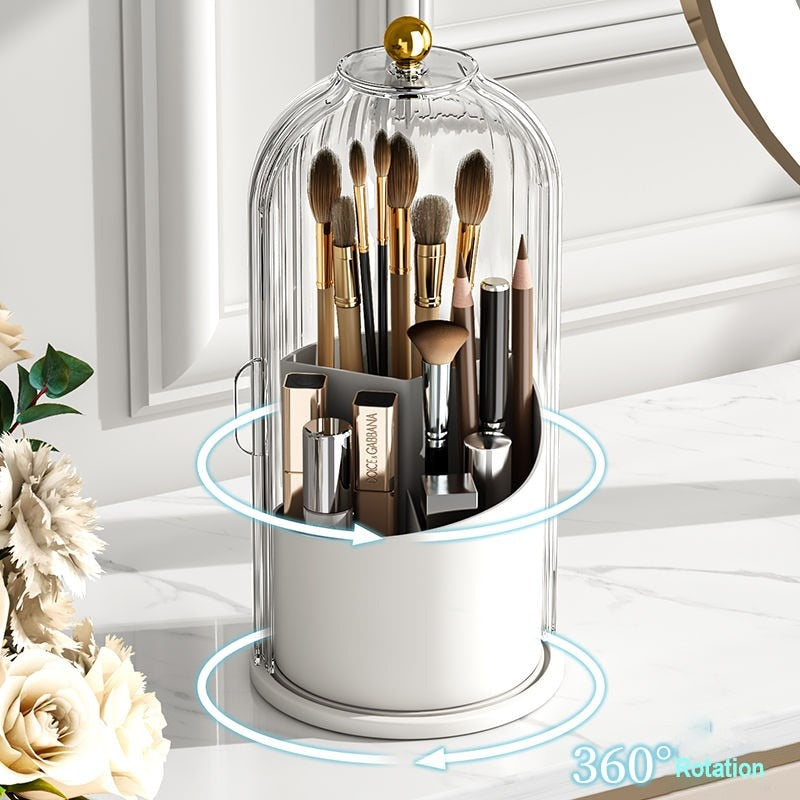 Elegant 360° Rotating Makeup Organizer