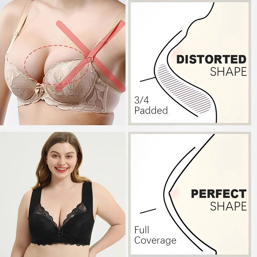 ELIZABETH - FRONT CLOSURE '5D' SHAPING WIRELESS BEAUTY BACK BRA