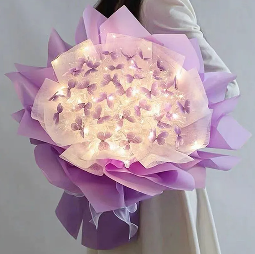 EternalBlooms – Butterfly LED Flower Bouquet Gift Set