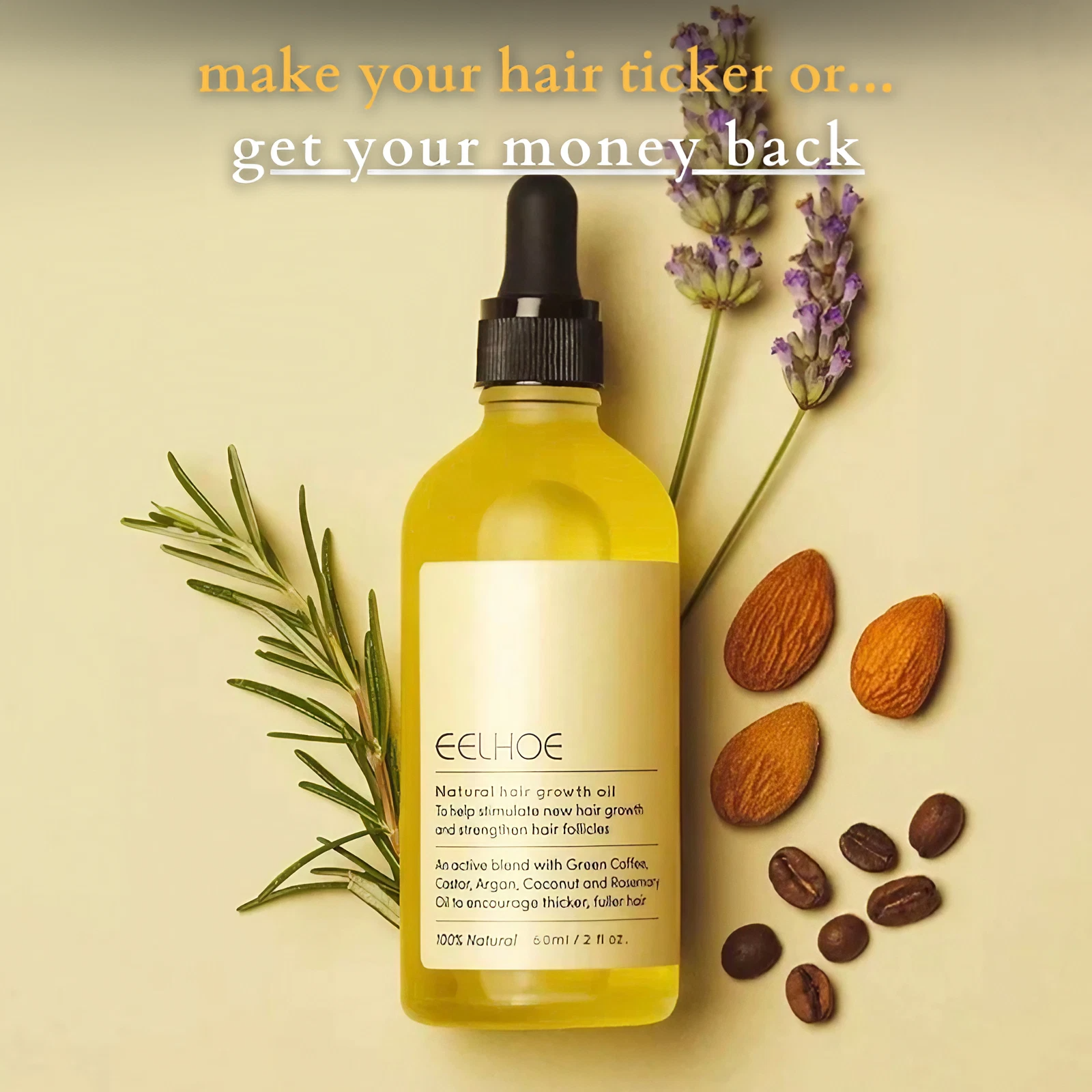 Evocye hair thickening oil formula