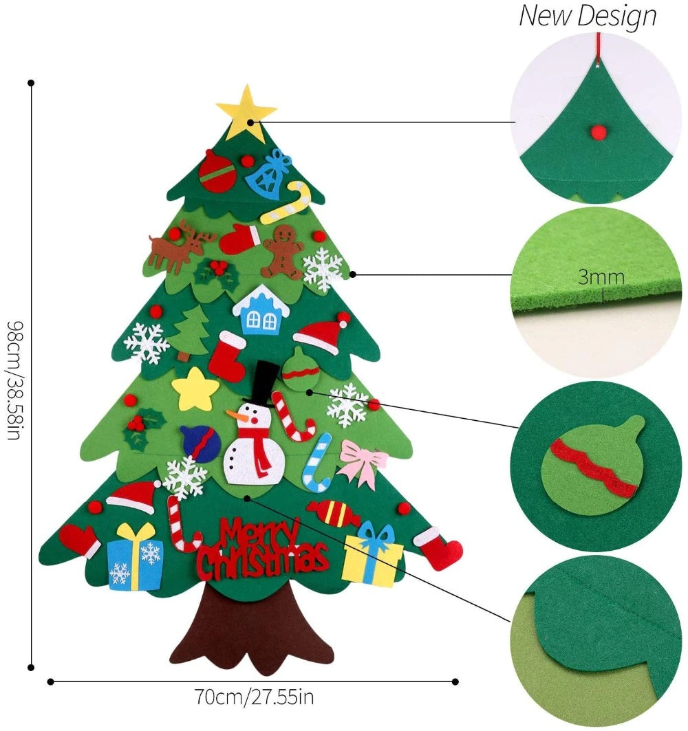 Felt Christmas Tree with LED Lights - BUY 2 Save 10% OFF