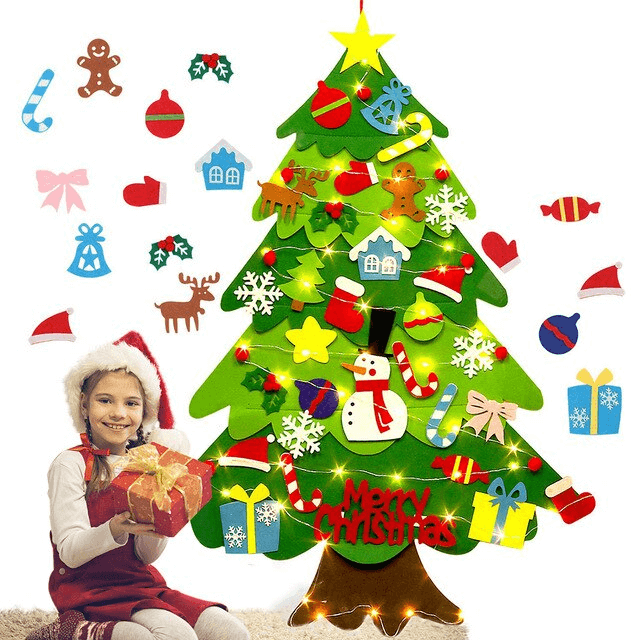 Felt Christmas Tree with LED Lights – BUY 2 Save 10% OFF