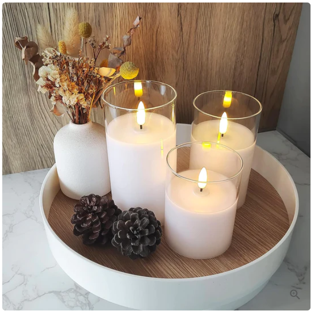 Flamless Candles (3 Candles)