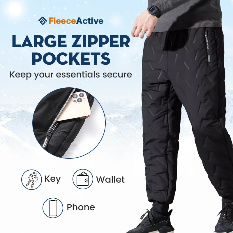 FleeceActive - Unisex Fleece-Lined Waterproof Pants