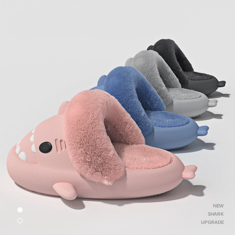 Fluffy Shark Slippers