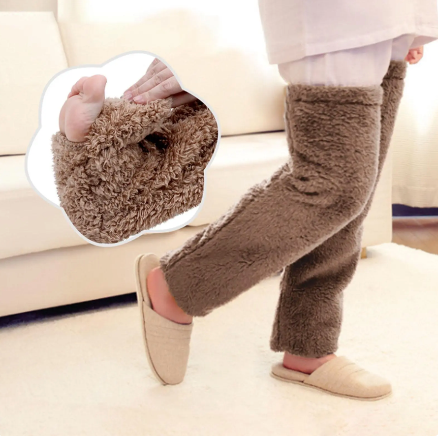 Fuzzy Legs Sock Slipper