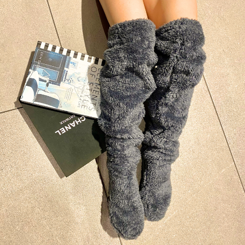 Fuzzy Legs Sock Slipper