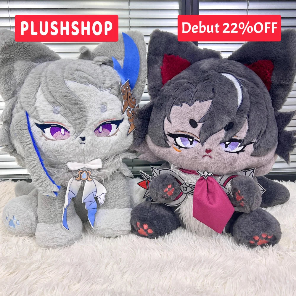 Genshin Impact Wriothesleymeow & Neuvillettemeow Plushie Combo Pack