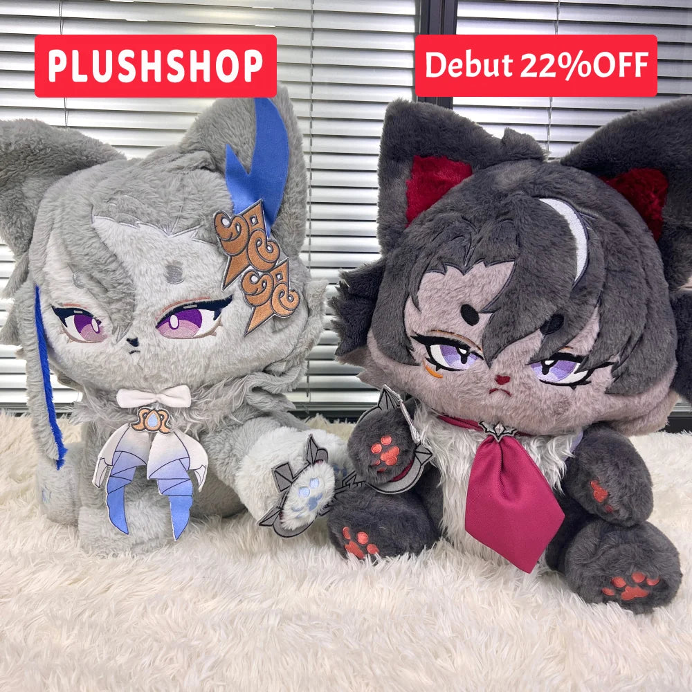 Genshin Impact Wriothesleymeow & Neuvillettemeow Plushie Combo Pack