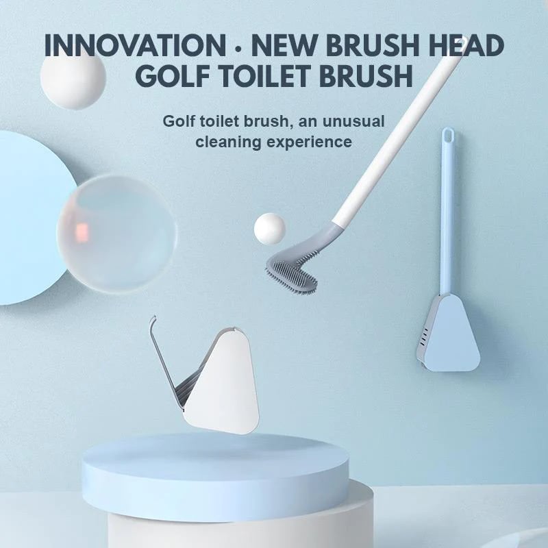 Golf Brush Head Toilet Brush with Basket