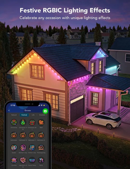 Halloween Sale 48% OFF - Wi-Fi Bluetooth Smart Led rgbic for outdoor