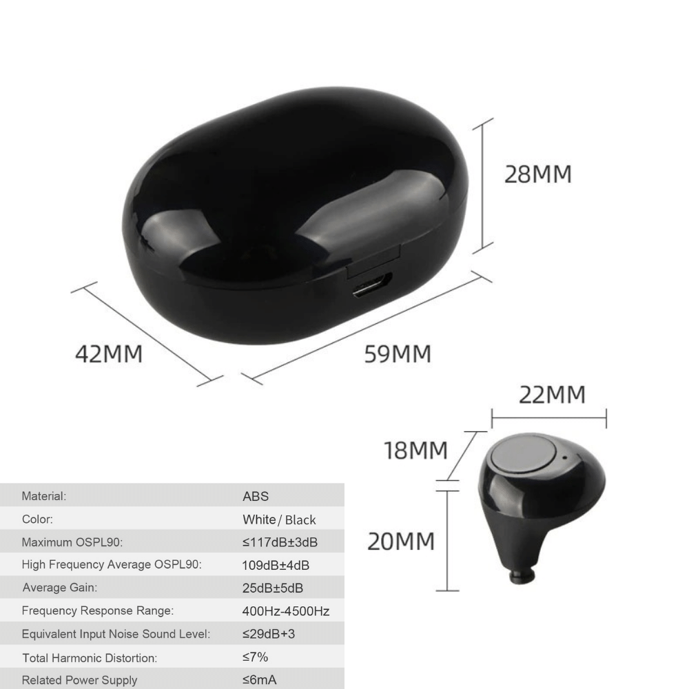 HearClear Pro - Tinnitus Support Hearing Amplifier