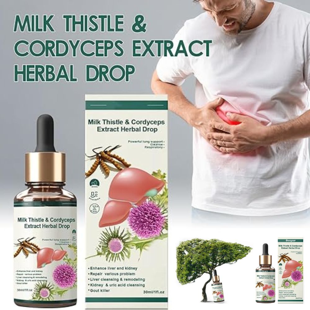 HERBAL ORGANIC TOTAL LIVER DETOX DROPS: POWERFUL LIVER SUPPORT CLEANSE & REPAIR