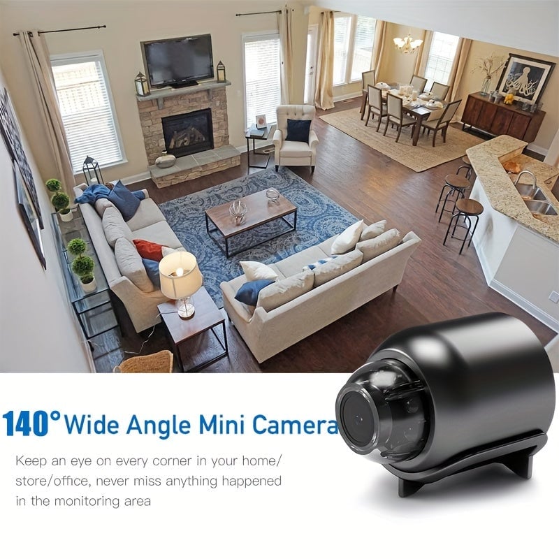 Hidden Mini camera: 2.4GHz Wifi Surveillance For Home Night Vision