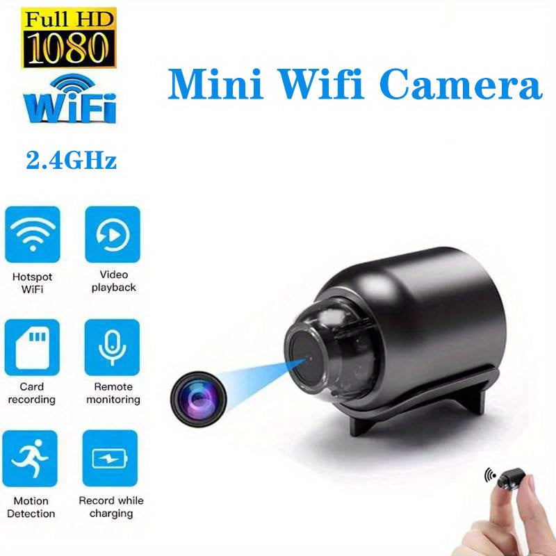 Hidden Mini camera: 2.4GHz Wifi Surveillance For Home Night Vision