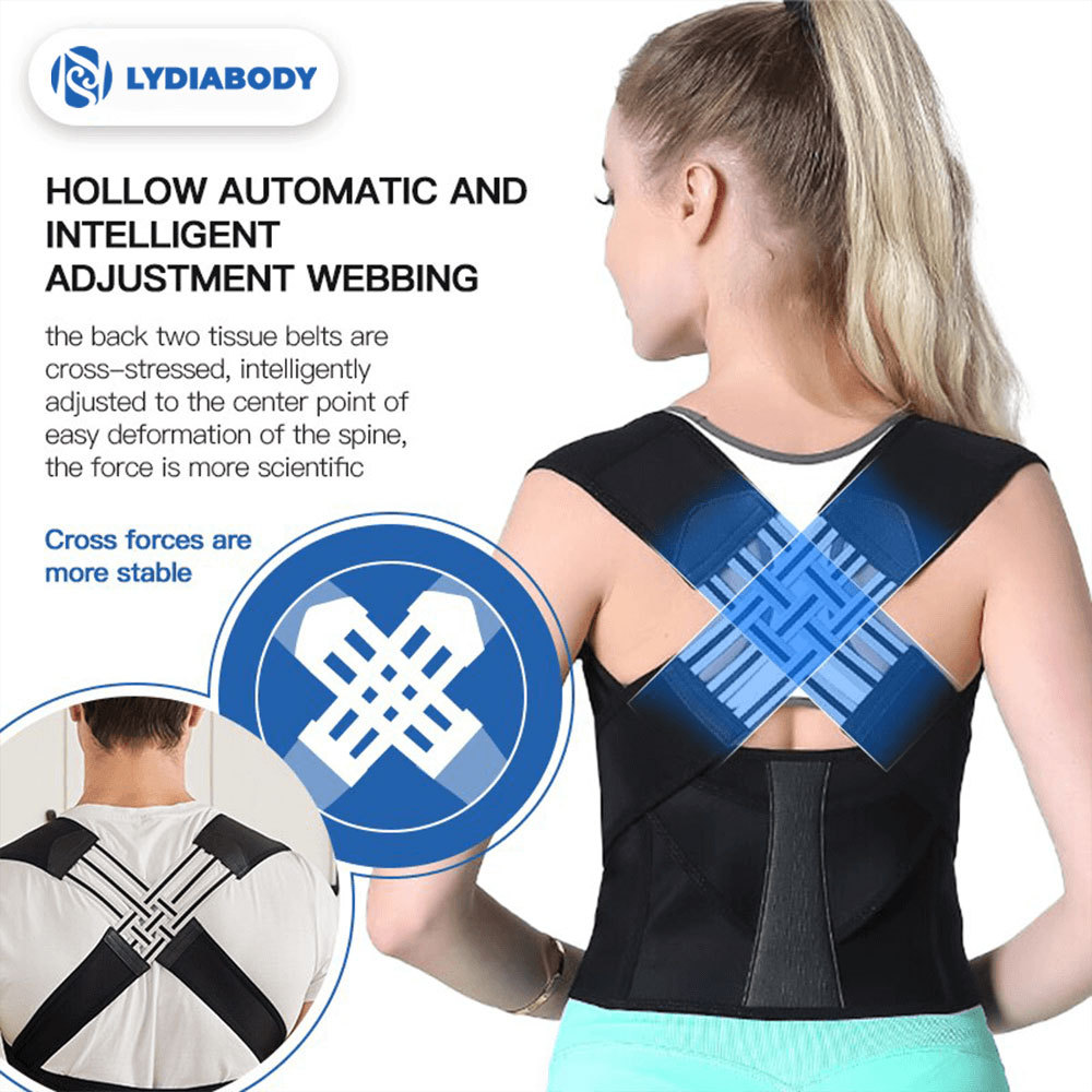 HOT SALE ADJUSTABLE BACK POSTURE BELT OFFICE HOME GYM UNISEX