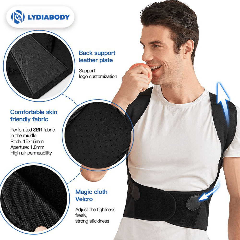 HOT SALE ADJUSTABLE BACK POSTURE BELT OFFICE HOME GYM UNISEX