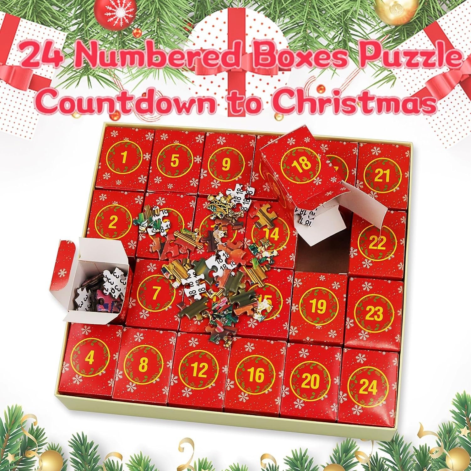 (HOT SALE NOW 49% OFF) – Advent Calendar 2023 Christmas Jigsaw Puzzles