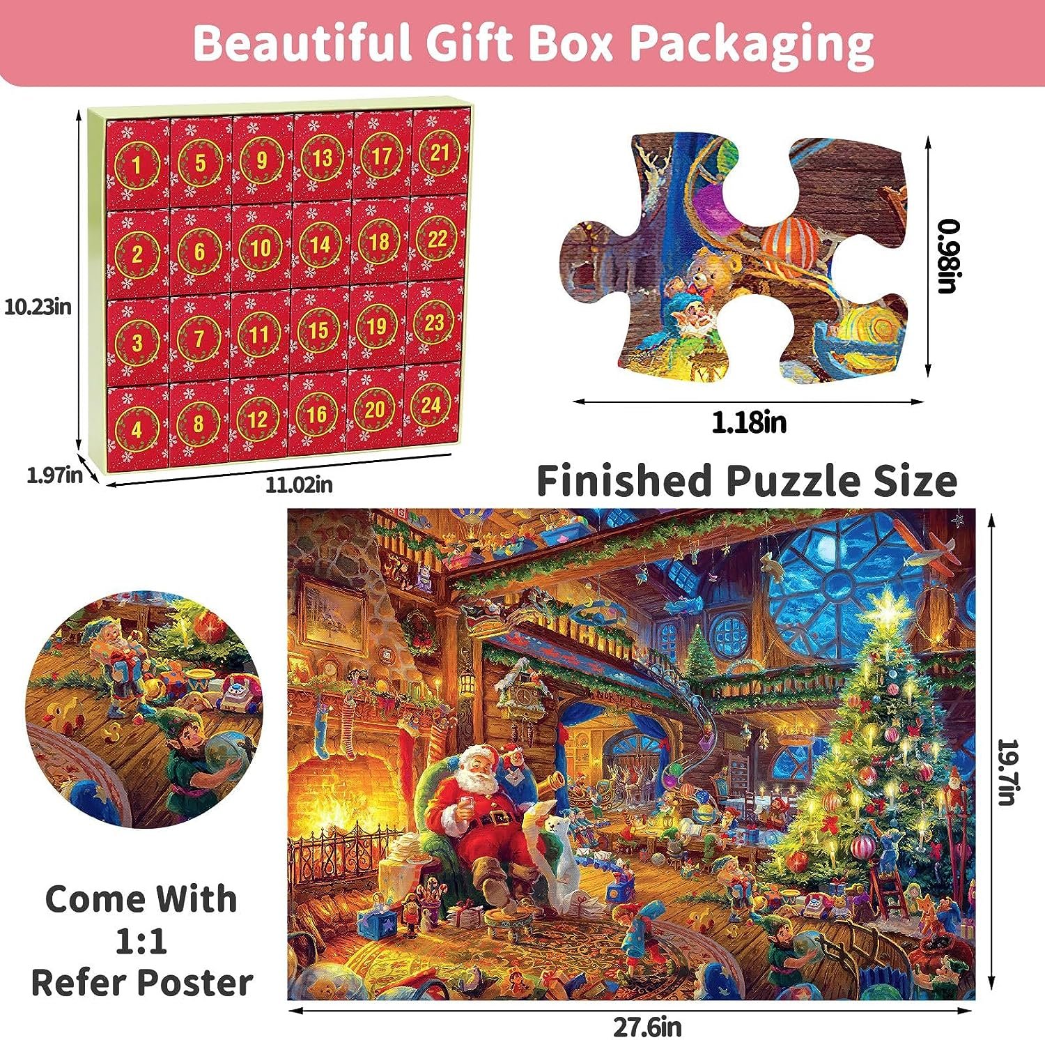 (HOT SALE NOW 49% OFF) - Advent Calendar 2023 Christmas Jigsaw Puzzles