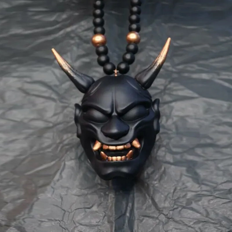 Japanese Oni Mask Car Rear Veiw Mirror Ornament