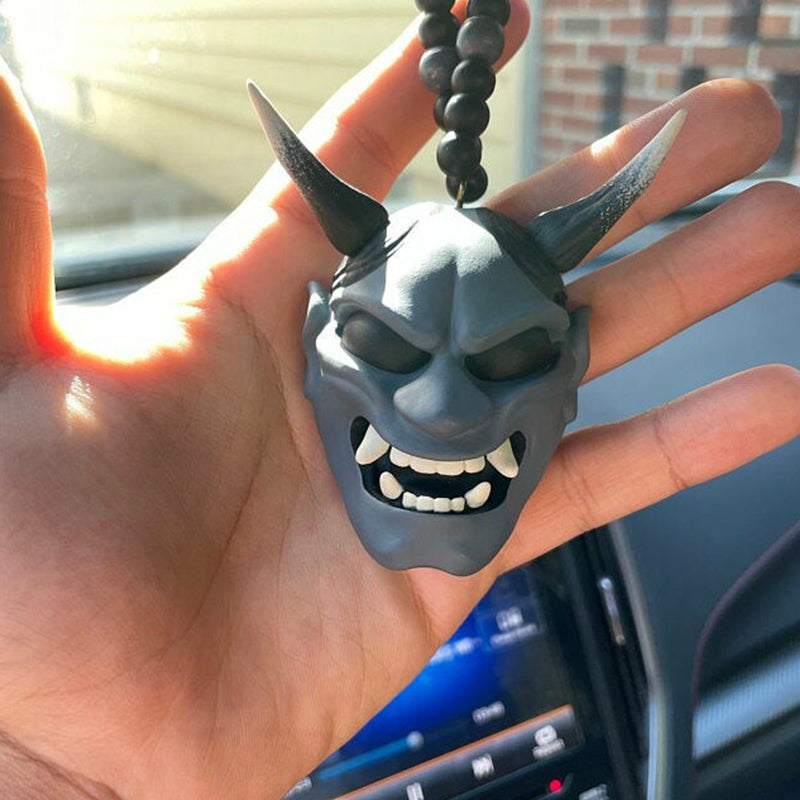 Japanese Oni Mask Car Rear Veiw Mirror Ornament