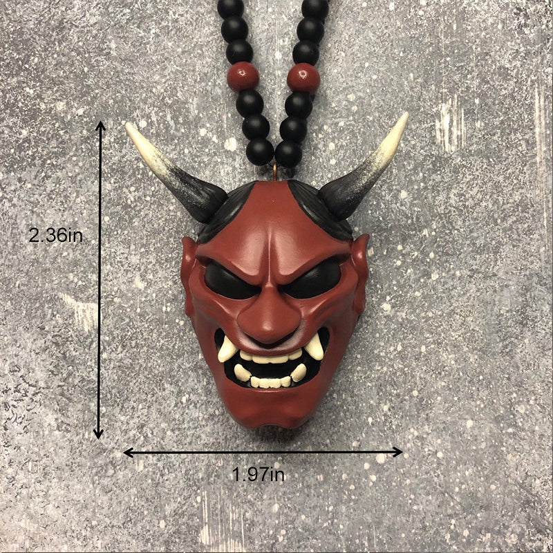 Japanese Oni Mask Car Rear Veiw Mirror Ornament