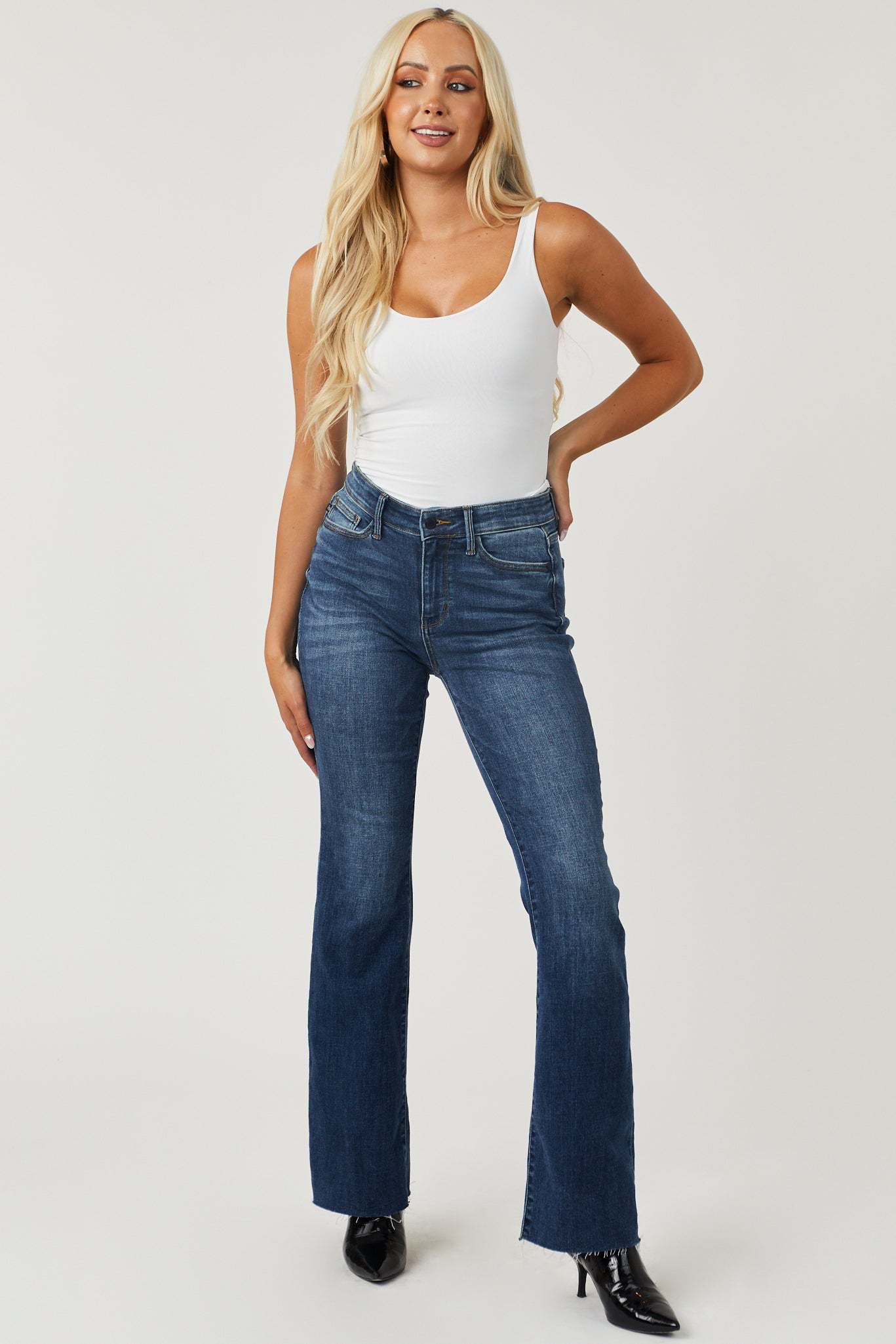 Judy Mid-Rise Tummy Tuck Bootcut Jeans