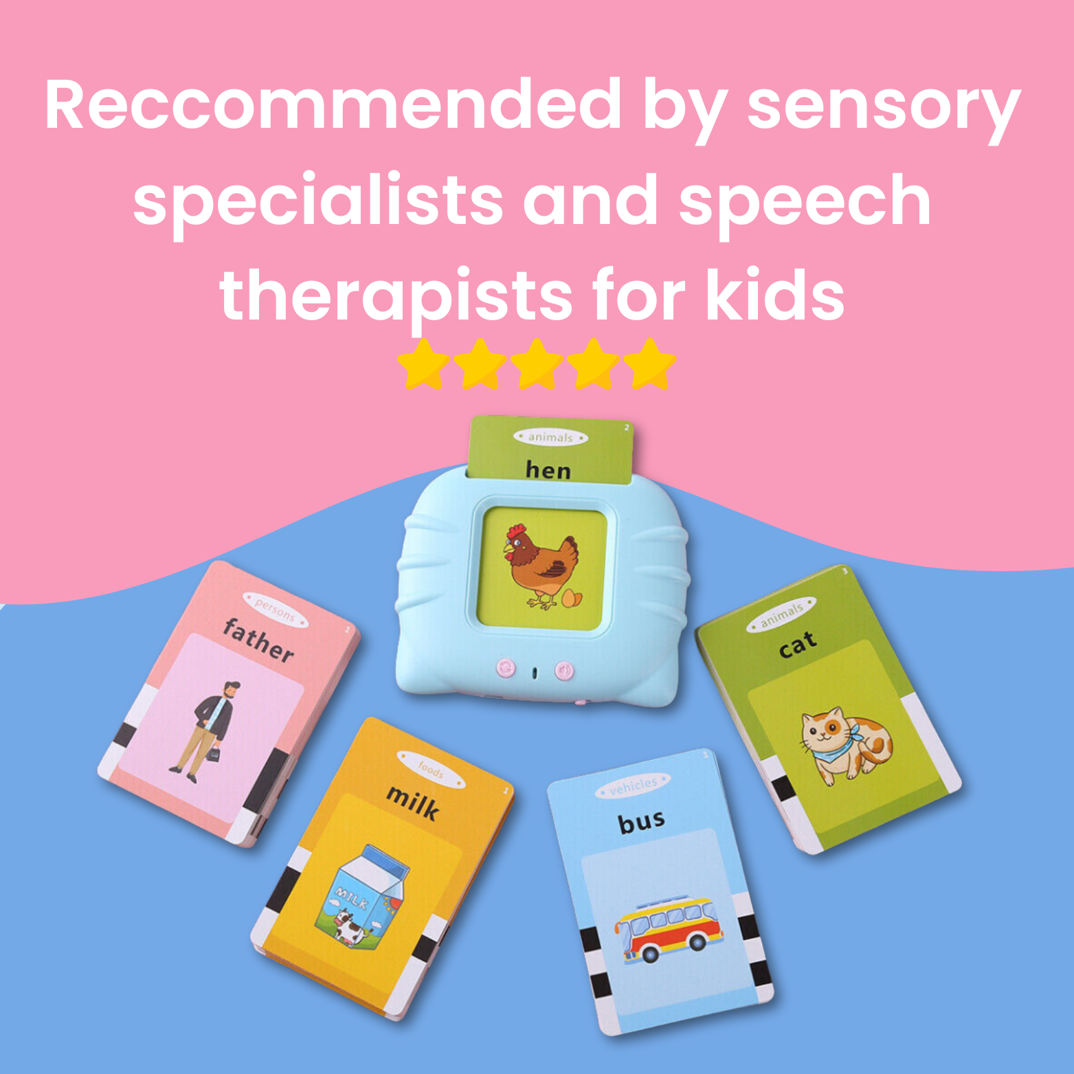 Kids Early Learning Flashcards - Audible Reading Device