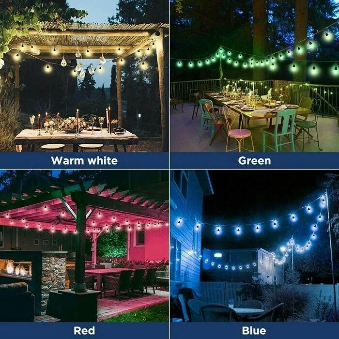 Last Day 49% OFF - Waterproof Solar Powered LED Outdoor String Lights