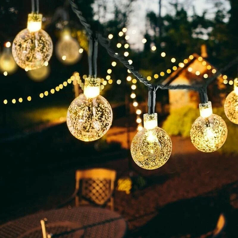 Last Day 49% OFF – Waterproof Solar Powered LED Outdoor String Lights