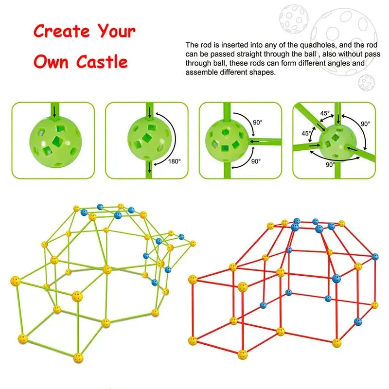 Last Day 50% OFF SALE - Magic Fort Building Kit With Box