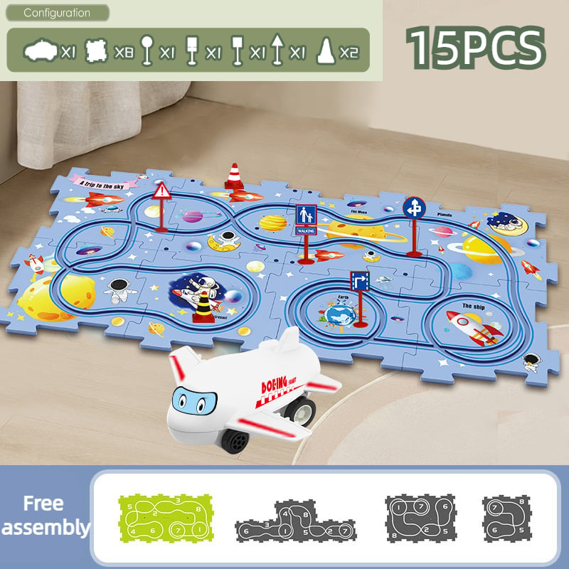 Last Day 70% OFF - Children's Educational Puzzle Track Car Play Set