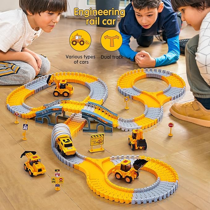 Last Day 70% OFF - Electric Flexible Rail Track Toy