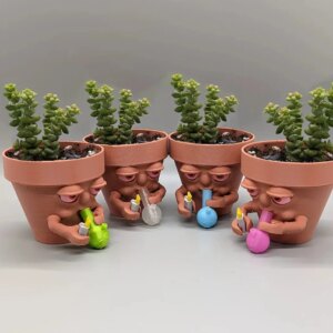 Last Day 70% OFF - Pot Smoking Pot planter for succulents or houseplants ripping a bong