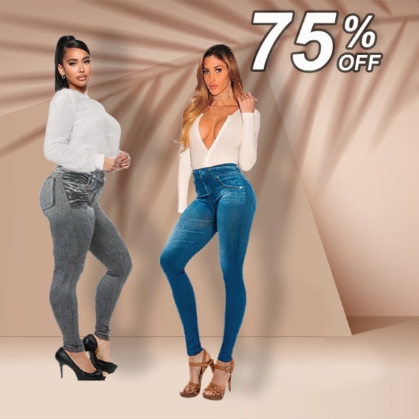 LAST DAY 80% OFF - Denim Leggings - Thermal Fleece Denim Jeggings