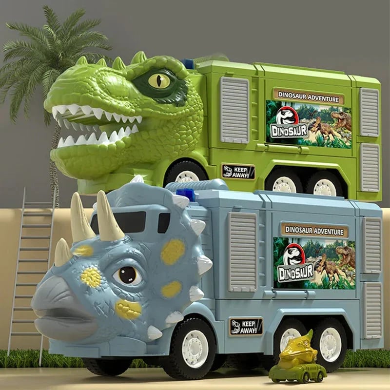 Last Day 80% OFF - New Dinosaur Transforming Engineering Truck Track Toy Set