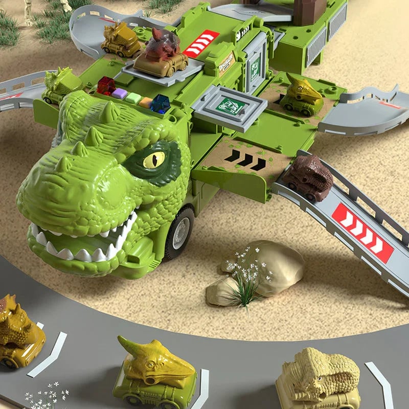 Last Day 80% OFF - New Dinosaur Transforming Engineering Truck Track Toy Set