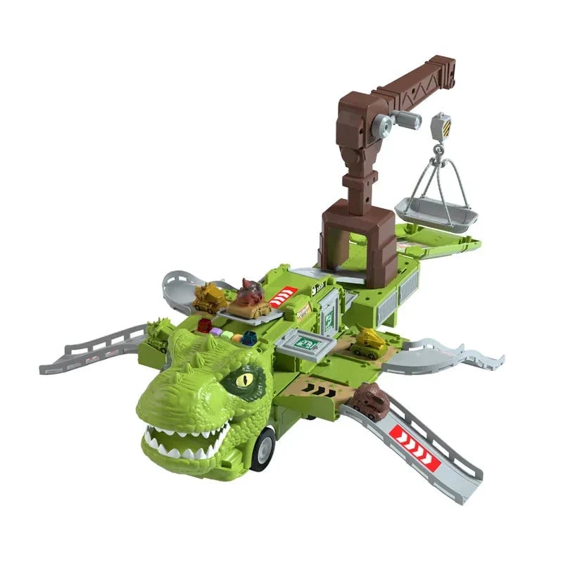 Last Day 80% OFF - New Dinosaur Transforming Engineering Truck Track Toy Set