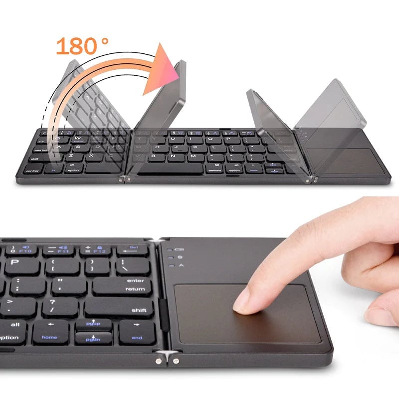 Last Day Promotion 49% OFF - Foldable Bluetooth Keyboard with Touchpad