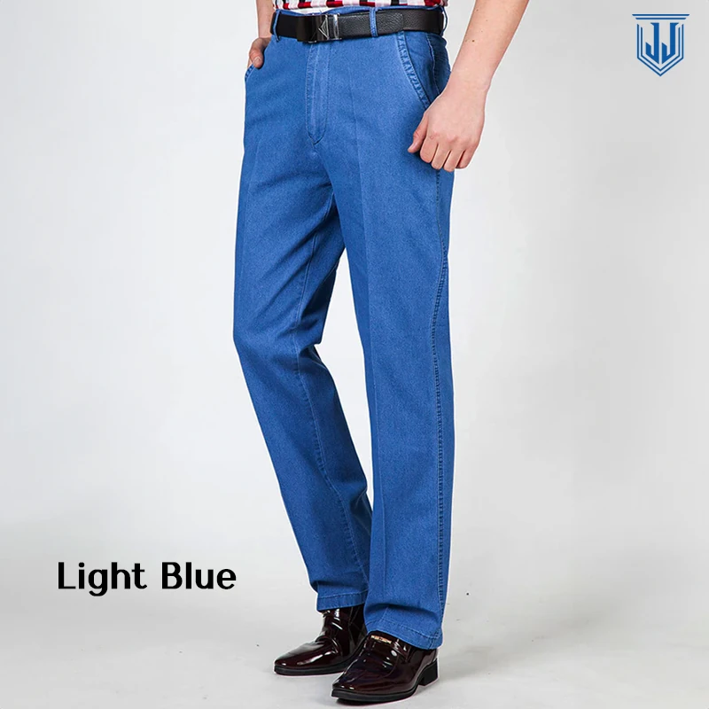 LAST DAY SALE OFF - Men's High Waist Straight Fit Stretch Jeans